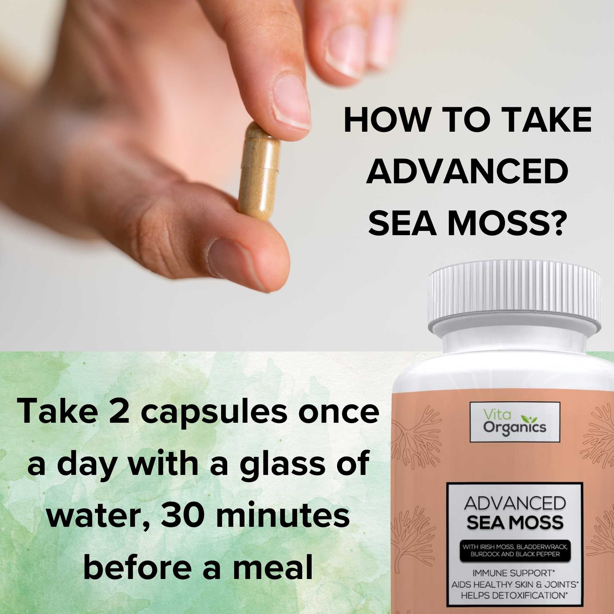 Advanced Sea Moss - For Improved Blood Pressure, Joint Relief & Improved Digestion